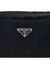 Triangle Logo Re-Nylon Pouch Bag Black - PRADA - BALAAN 7