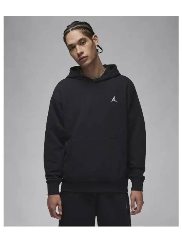 Jordan Brooklyn Fleece Pullover Hoodie Black - NIKE - BALAAN 2