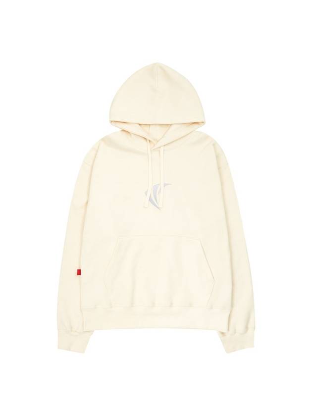 Big Logo Relaxed Fit Special Wool Hoodie Light Beige - CETO - BALAAN 2