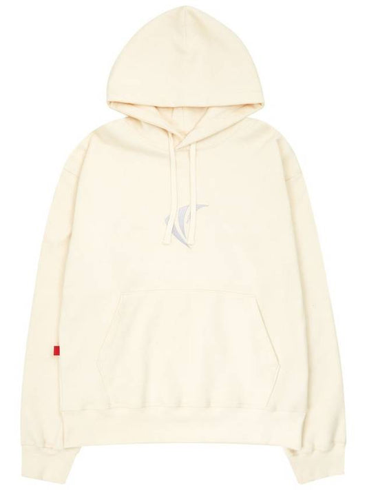 Special fleece light beige big logo hood relaxed fit - CETO - BALAAN 1