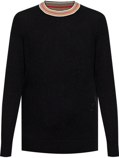 Cashmere Knit Top Black - BURBERRY - BALAAN 2