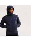 Atom Logo Hooded Track Jacket Navy - ARC'TERYX - BALAAN 3