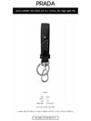 Saffiano Leather Key Holder Black - PRADA - BALAAN 3