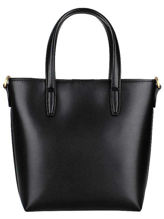 Toy Small Leather Shopping Box Tote Bag Black - SAINT LAURENT - BALAAN 6