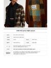 Check Mohair Muffler Green Grey Black - ACNE STUDIOS - BALAAN 3