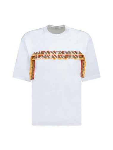 Short Sleeve T Shirt RMTS0026J198 01 White - LANVIN - BALAAN 1