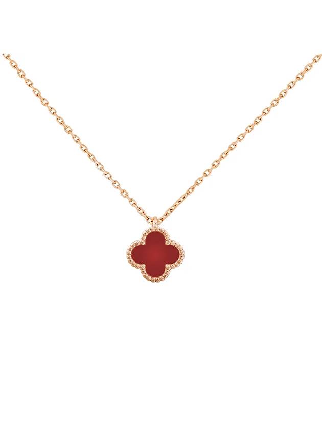 Sweet Alhambra Pendant Necklace Gold Red - VANCLEEFARPELS - BALAAN 1