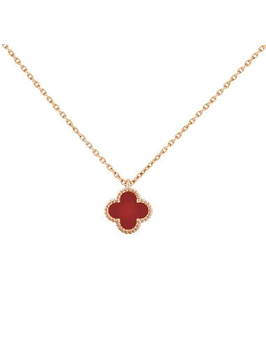 Sweet Alhambra Pendant Necklace Gold Red - VANCLEEFARPELS - BALAAN 1