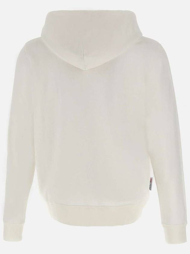 Iconic Logo Print Hoodie White - AUTRY - BALAAN 4