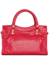 Giant City Mini Leather Tote Bag Red - BALENCIAGA - BALAAN 5