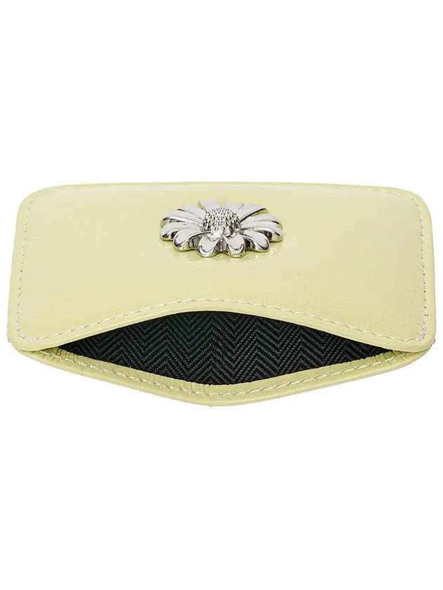 Daisy Slim Mini Transportation Card Wallet Pale Lemon - LE MASQUE - BALAAN 5