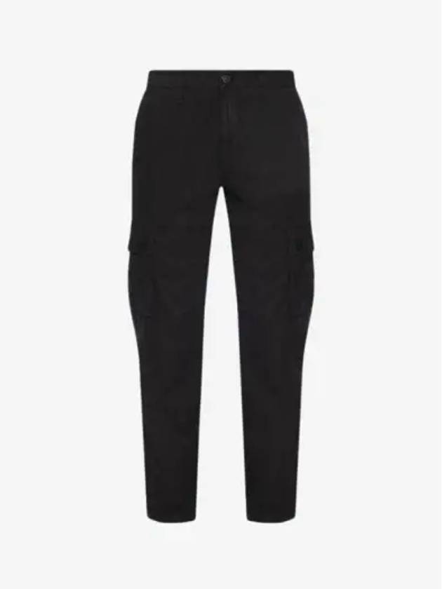 Men's Wappen Patch Cargo Track Pants Black - STONE ISLAND - BALAAN 2