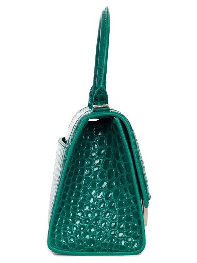 Hourglass Crocodile Small Tote Bag Green - BALENCIAGA - BALAAN 4