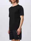 Shadow Back Graphic Print Short Sleeve T-Shirt Black - STONE ISLAND - BALAAN 5