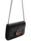 GG Marmont Matelasse Mini Crossbody Bag Black - GUCCI - BALAAN 4