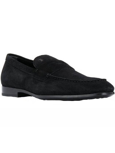 Men's Driving Suede Loafers Black - TOD'S - BALAAN 1