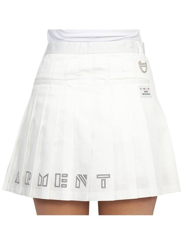 Trans Pleated Skirt White - HORN GARMENT - BALAAN 8