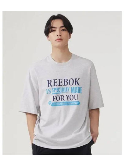 Vector93 Archive Slogan T Shirt Gray - REEBOK - BALAAN 1