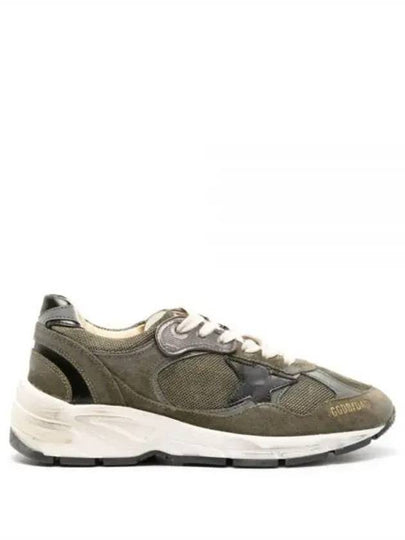 Dad Star Distressed Finish Low Top Sneakers Khaki - GOLDEN GOOSE - BALAAN 2