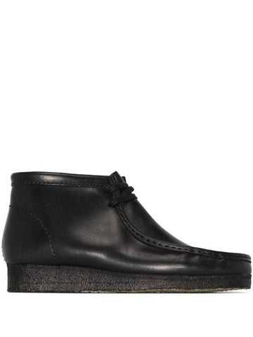 Wallabee Leather Ankle Boots Black - CLARKS - BALAAN 1