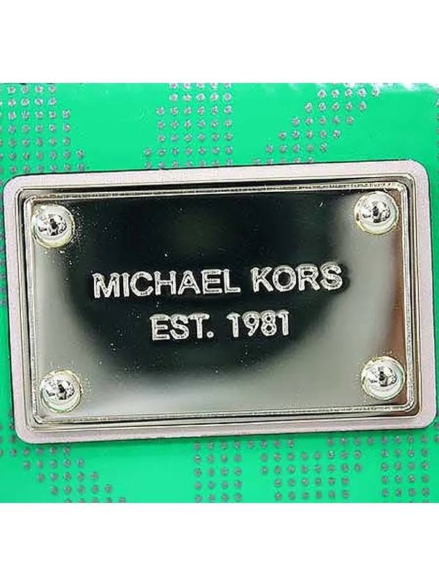 Logo enamel green gold plate GP wallet long - MICHAEL KORS - BALAAN 3