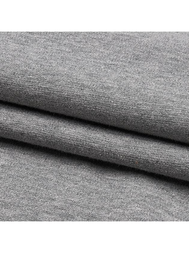 4-Bar Striped Cotton Long Sleeve T-Shirt Light Grey - THOM BROWNE - BALAAN 10