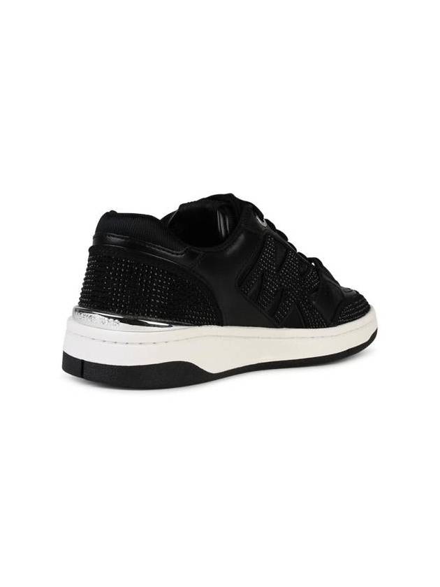 Michael Kors 'Rebel' Black Leather Sneakers - MICHAEL KORS - BALAAN 3