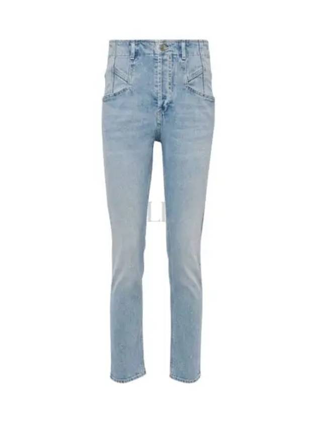 Niliane Slim Denim Jeans Light Blue - ISABEL MARANT - BALAAN 2