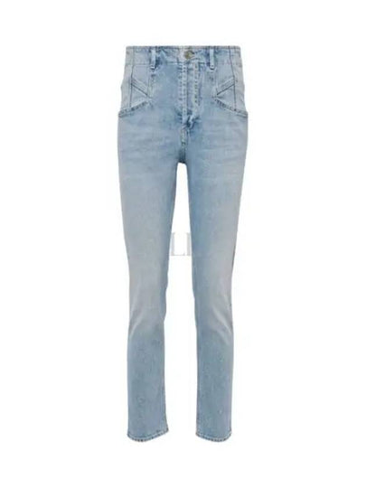 Niliane Slim Denim Jeans Light Blue - ISABEL MARANT - BALAAN 2