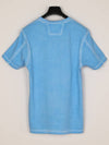 Piece Dyed Short Sleeve T-Shirt Blue - CP COMPANY - BALAAN 10