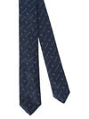 Monogram Print Silk Tie Navy - GIVENCHY - BALAAN 2