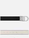 30 Montaigne Reversible Belt White Black - DIOR - BALAAN 4