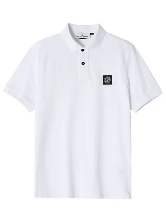 Short Sleeve 2SC17 A0001 Mini Wappen Logo Patch Polo Men s Tee - STONE ISLAND - BALAAN 1