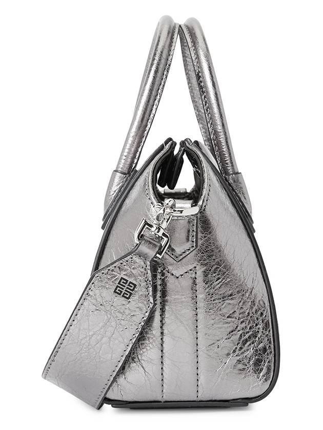 Antigona Toy Tote Bag Silvery Grey - GIVENCHY - BALAAN 3