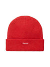 Logo Mohair Beanie Bright Red - SUPREME - BALAAN 1