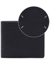 Stitched Leather Bifold Half Wallet Black - MAISON MARGIELA - BALAAN 2