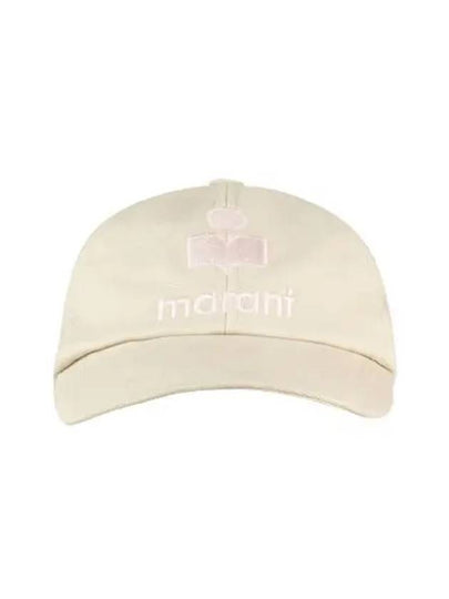 Tyron Logo Cotton Ball Cap Ecru Pink - ISABEL MARANT - BALAAN 2