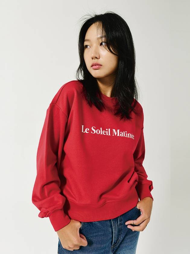 Brushed Options Logo Sweat Shirts RED - LE SOLEIL MATINEE - BALAAN 5