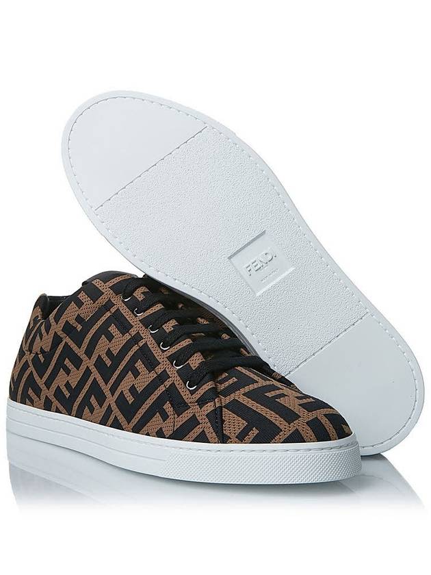 Tech Fabric Low Top Sneakers Brown - FENDI - BALAAN 6