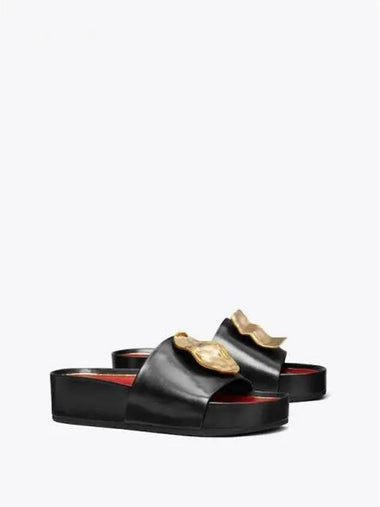 Pato Mimetch HammeRed Slide Black Gold Domestic Product GM0024072627704 - TORY BURCH - BALAAN 1