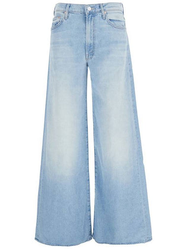 'The Undercover' Light Blue Wide Jeans In Cotton Denim Woman - MOTHER - BALAAN 1