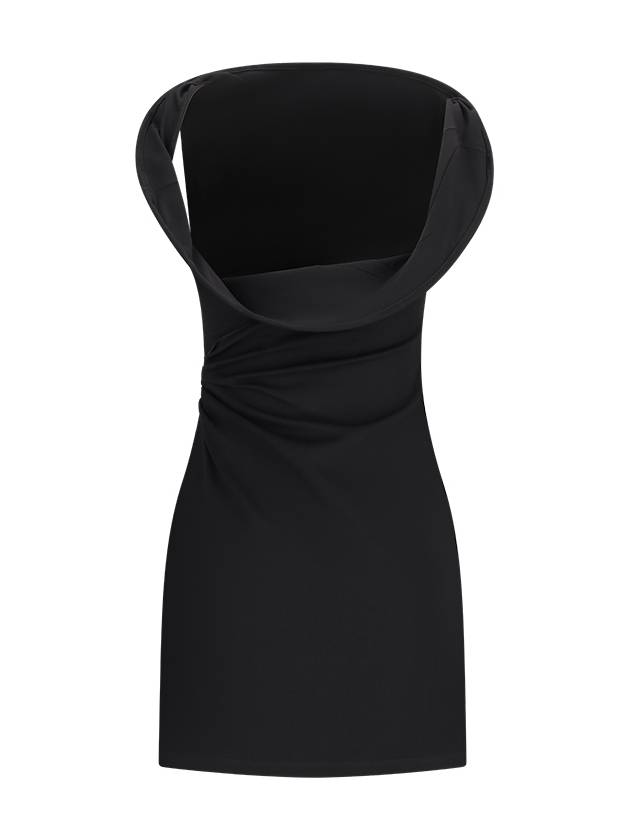 The Bordeaux mini short dress black - JACQUEMUS - BALAAN 3