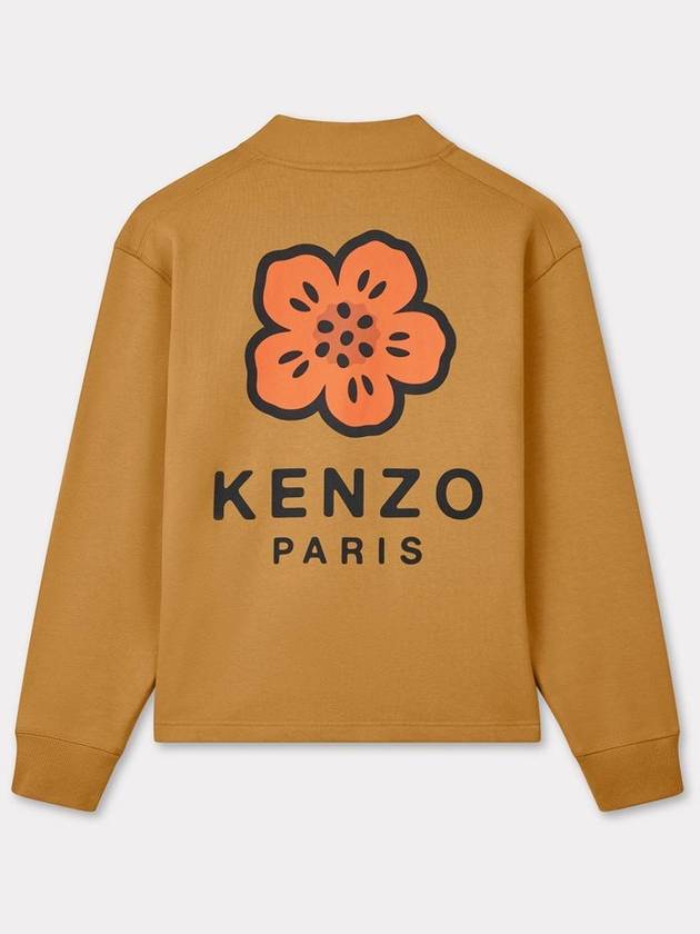 Boke Flower Embroidery Cardigan Brown - KENZO - BALAAN 3