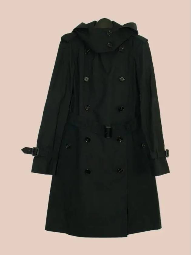 New Amberford Long Trench Coat Black 80842511 - BURBERRY - BALAAN 1