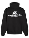 Hooded Sweatshirt 739024 TQVT8 1083 Black - BALENCIAGA - BALAAN 3