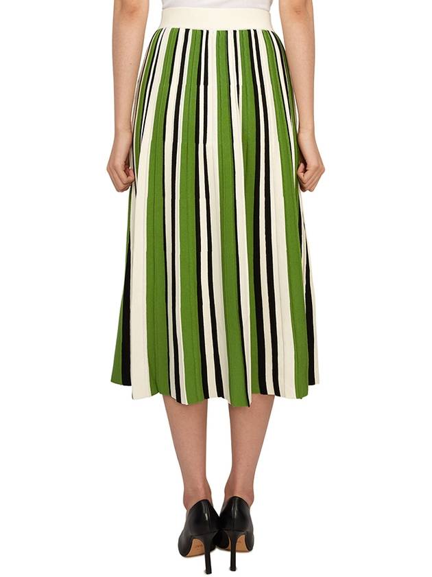 Editta Long Pleated Skirt Green - MAX MARA - BALAAN 5