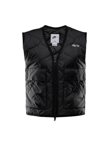 Sportswear Quilted Vest Black - NIKE - BALAAN 1