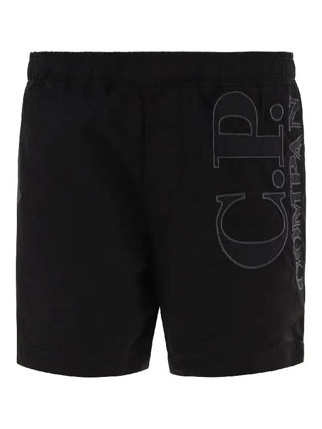 Big Logo Swim Shorts Black - CP COMPANY - BALAAN 3