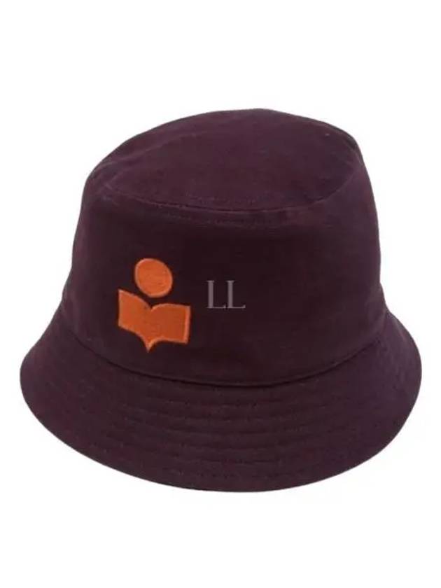 Hailey Embroidered Logo Bucket Hat Purple - ISABEL MARANT - BALAAN 2