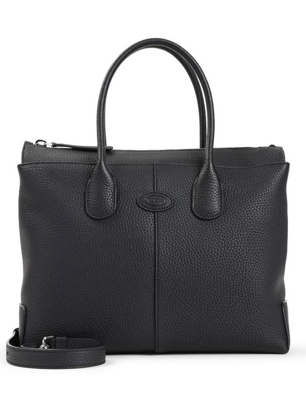 Di Leather Small Tote Bag Black - TOD'S - BALAAN 2